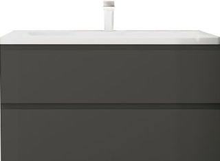 Подвесная тумба под раковину Art&Max Bianchi 100см серый матовый AM-Bianchi-1000-2C-SO-GM